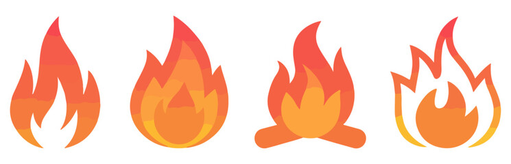 fire flame icon vector design