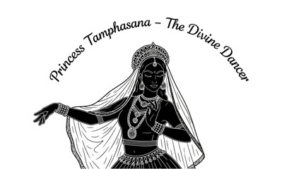 Elegant Princess Tamphasana Divine Dancer in Traditional Attire.