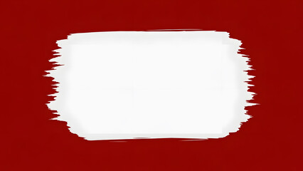 Abstract white square frame on red textured background perfect for overlaying text or graphics in design projects