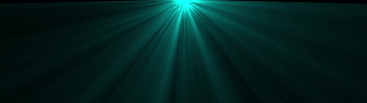 Beautiful Volume cyan Light in the Dark Seamless. Dynamic sun rays.  overlay, light transition, effects sunlight.