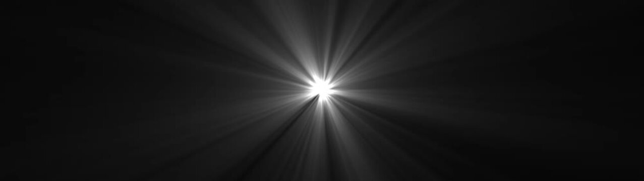 Beautiful Volume white Light in the Dark Seamless. Dynamic sun rays.  overlay, light transition, effects sunlight.