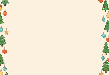 Colorful new year blank background ppt for youre text with Christmas tree toys letter for Santa Claus