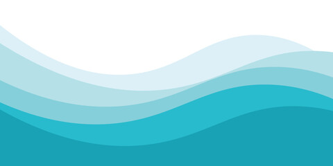 Fototapeta premium Abstract Water wave vector illustration design background. Wavy Background for summer