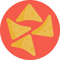 A plate of tortilla chips topped with melted cheese and optional toppings.