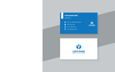Modern corporate business card and identity template design with creative vector elements
