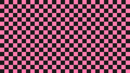 Seamless Black and Pink Checkerboard Geometric Pattern Background