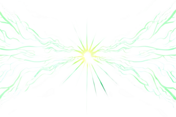 Electrical discharge with central sphere and branching pathways in dark environment