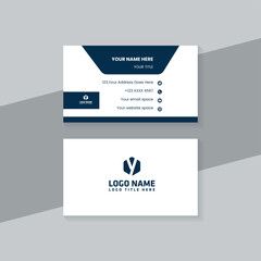 Modern business card design template for professional branding