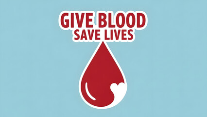 Inspiring blood donation awareness campaign urging people to give blood and save lives with a bold, impactful design for medical awareness programs