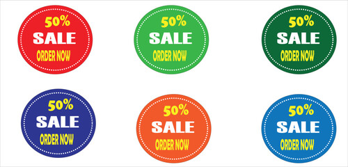 Sale Tags Collection – Discount Labels, New Arrival Badges, Price Tag Icons, Black and Red Promotional Stickers