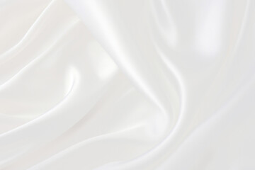 Fototapeta premium Elegant white silk fabric texture png overlay effect, transparent background