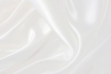 Elegant white silk   fabric texture png overlay effect, transparent background