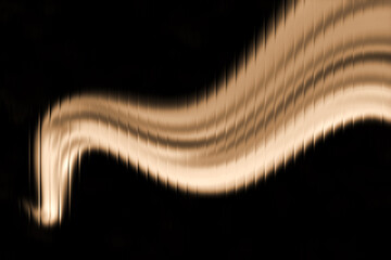 Elegant golden light wave flowing across a dark backdrop, perfect for adding a touch of luxury and sophistication to your designs