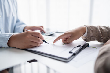 business man Auditor or internal revenue service staff checking annual financial statements company Audit  Accounting tax.