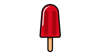 Red Popsicle on a Stick.