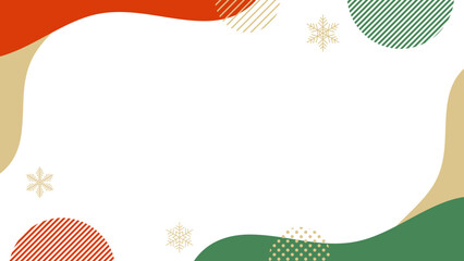 クリスマス/Happy new year のキャンペーンやイベントなどのポップ なフレーム