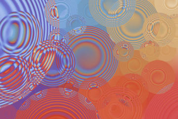 vibrant multicolor ripple circles background, abstract wave pattern texture for modern design
