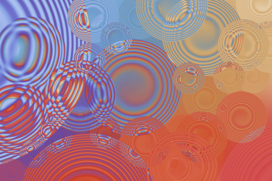 vibrant multicolor ripple circles background, abstract wave pattern texture for modern design