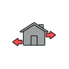 Fototapeta premium Icon a rental, isolated against a clean background.