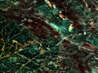 Dark green and black marble texture natural stone pattern background