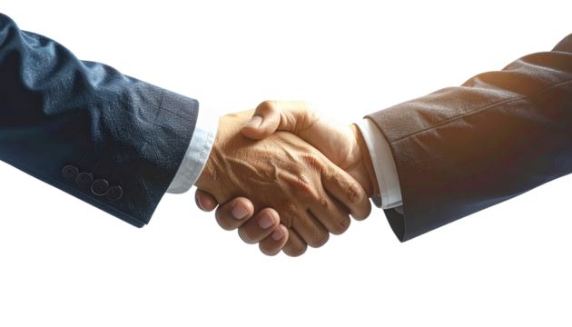Business Handshake Agreement Concept Transparent Background PNG - Powered by Adobe