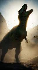 Sierkussen Dinosaurus dinosaur and panther battle  © Fik