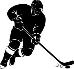 Hockey Faceoff  Vector