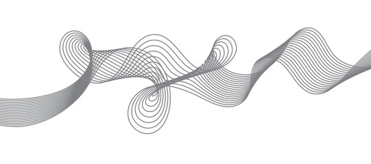 Abstract wave line. Digital frequency equalizer. digital Stylized line art background. Vector.