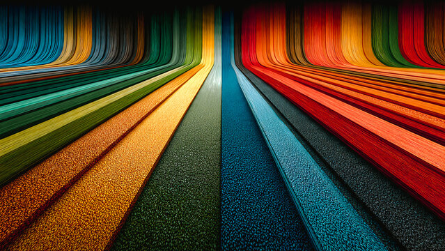 Bandes de couleurs avec perspective