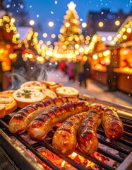 Saftige, goldbraun gegrillte Bratw&uuml;rste