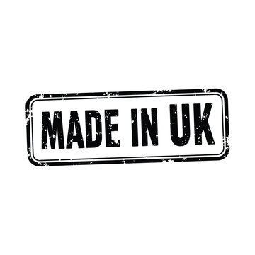 Made in uk text grunge rubber stamp vintage distressed vector design