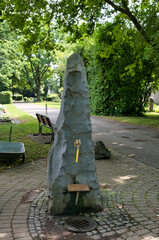 schöne Wasserzapfstelle auf dem Katholischen Friedhof in Kempten - Allgäu © Blende8