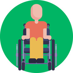 Person using a wheelchair.