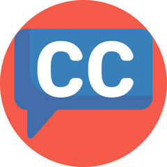 Icon representing subtitles for videos, aiding hearing-impaired viewers.
