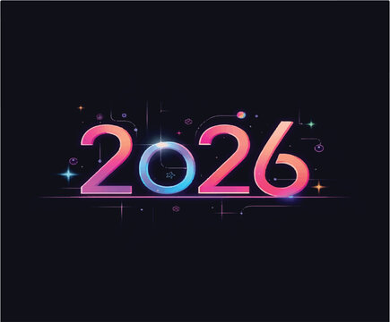 Art & IllustratiThis design features a modern and futuristic 2026 logo, created with clean lines and bold geometric shapes.
The minimal style and sharp detailing give it a premium and professional lon