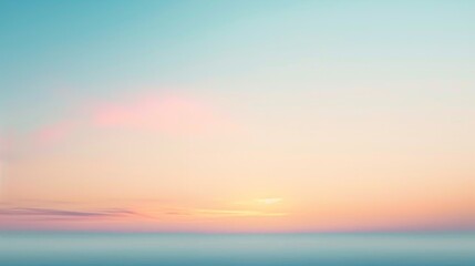 Soft pastel colors paint a peaceful twilight sky