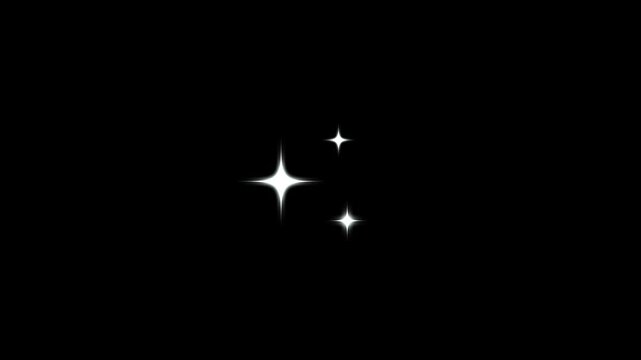 cartoon star twinkle glitter, blinking light effect, white cartoon blinking stars, flat vector doodle sparkle, glowing light trails, 2D Glow twinkle movement timeline, energy explosion video.
