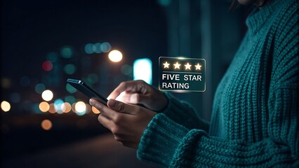 businessman touching virtual screen