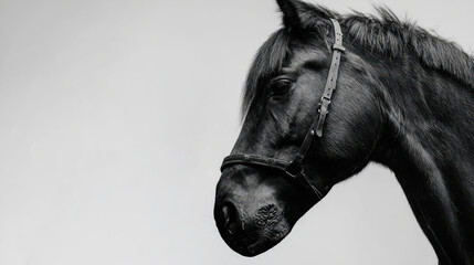 Horse poses for side profile shot