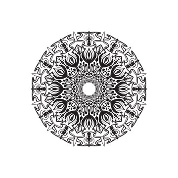 Mandalas for coloring book. Decorative round ornaments