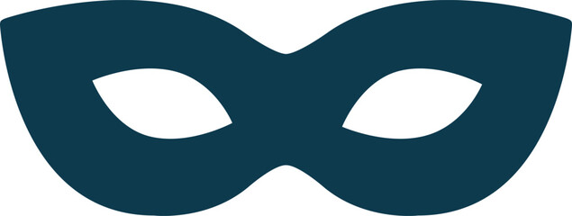 Blue Masquerade Mask Graphic