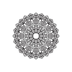 Mandalas for coloring book. Decorative round ornaments