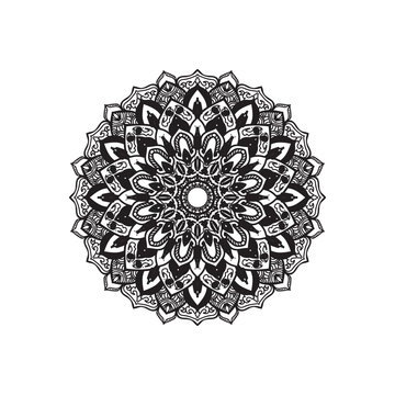 Mandalas for coloring book. Decorative round ornaments