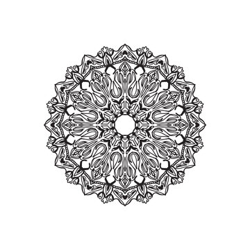 Mandalas for coloring book. Decorative round ornaments