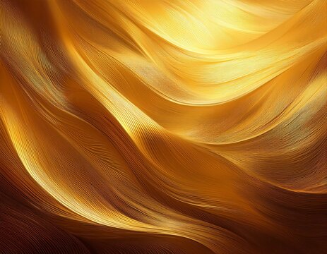 abstract golden textured background with soft glowing light - Powered by Adobe
