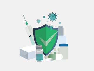 Preventing virus infection with vaccination and medical treatment