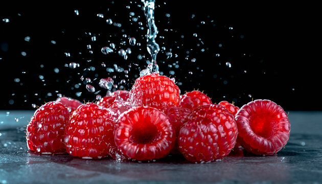Extreme Macro of Raspberries