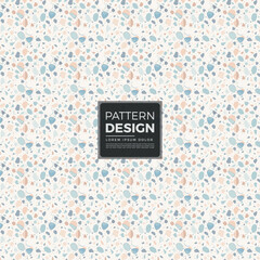 Light colored abstract terrazzo seamless pattern with muted hues