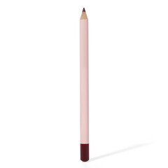 Pink lip liner pencil on white background with shadow