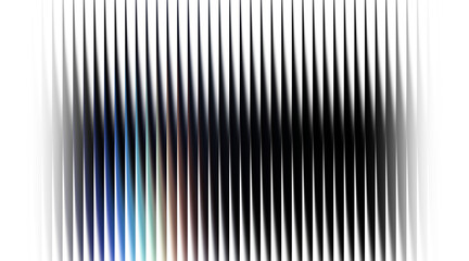 Abstract digital lines with gradient color transition on dark isolated on transparent background